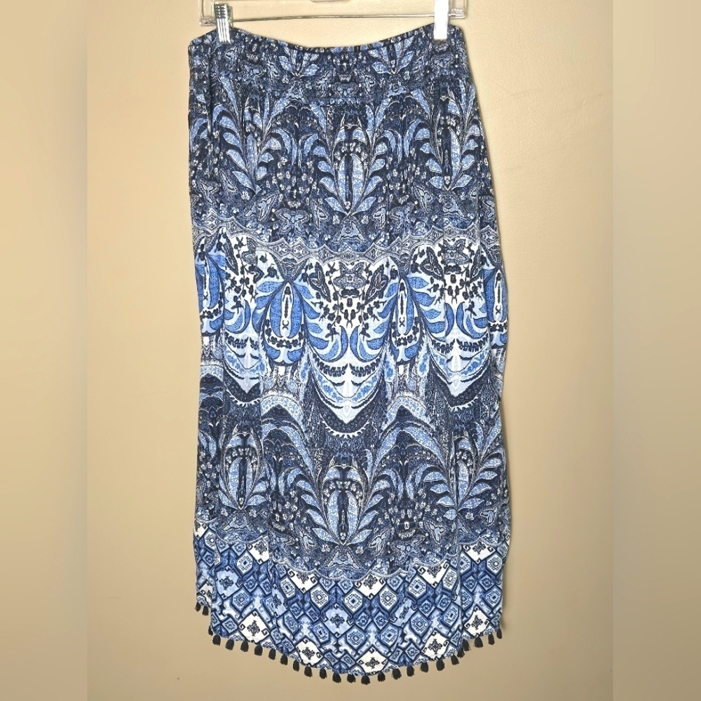 J. Jill Floral Boho Festival Cottagecore Maxi Skirt, Size Large